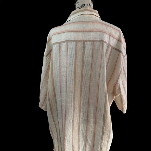 Trust 100% linen Button Down shirt Men’s XL - Picture 5 of 7